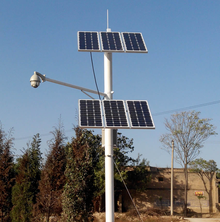 太阳能监控供电系统安装图